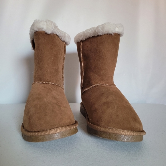 **FINAL SALE** NIB Sugar Marty Cognac Faux Fur Winter Boots - Picture 5 of 8
